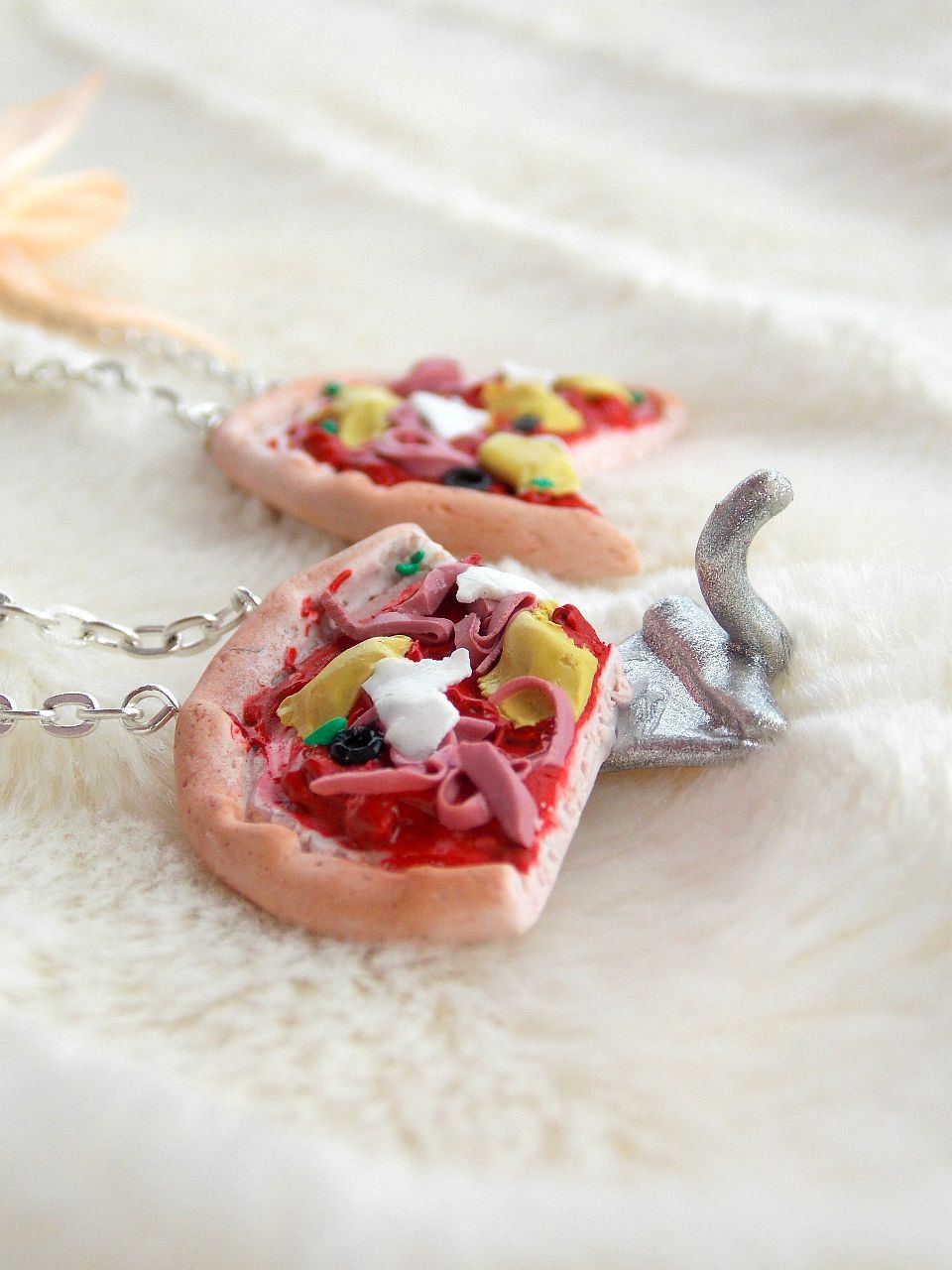 Pizza friendship necklace for 2 shop