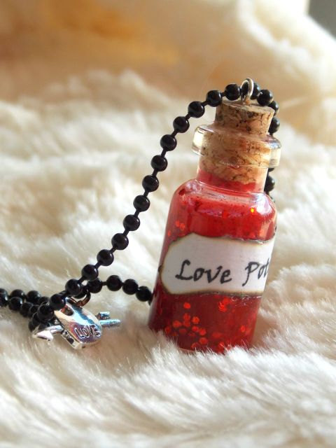 Red Potion Bottle Necklace